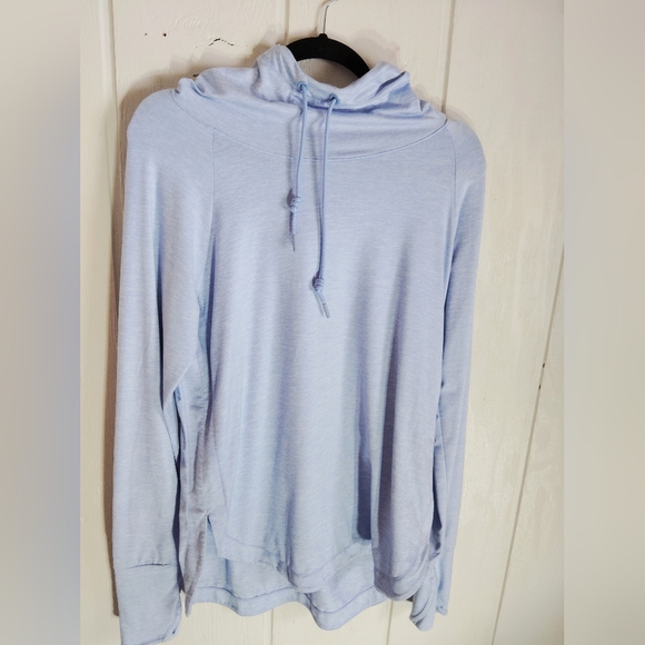 LIKE NEW!! ATHLETA, Cowl Neck, Active Hoodie. Size M - Picture 4 of 6